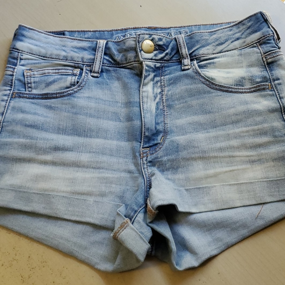 COMFY Light Wash Denim Shorts